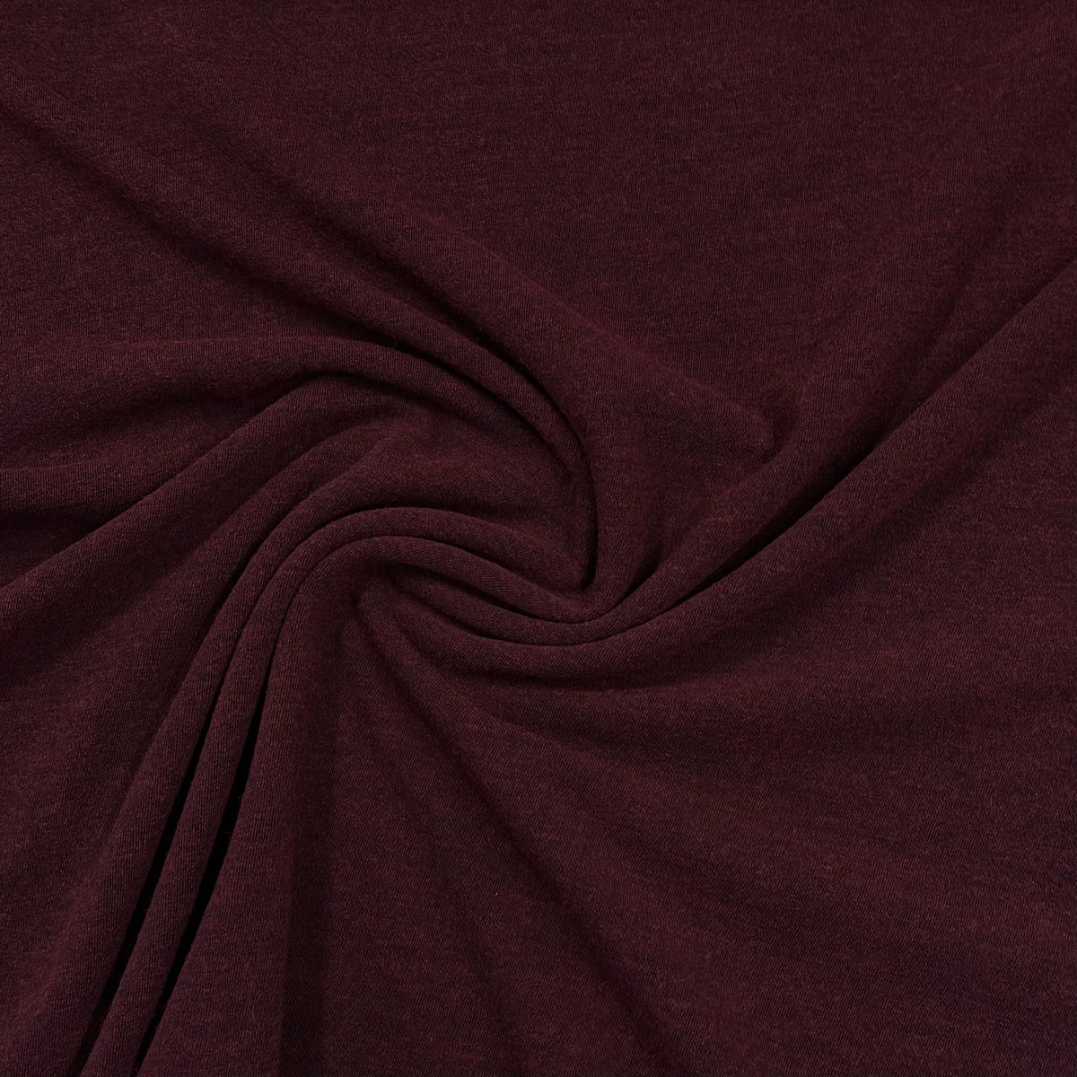 Rich burgundy organic cotton fabric by Nature's Fabrics, soft texture and eco-friendly material