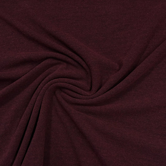 Rich burgundy organic cotton fabric by Nature's Fabrics, soft texture and eco-friendly material