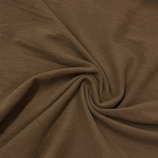 Rich brown organic cotton fabric swirled texture by Nature's Fabrics