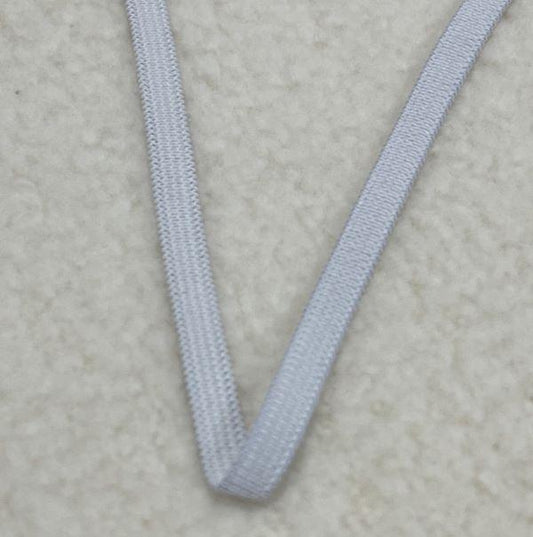 1/4" White Knit Elastic - Nature's Fabrics