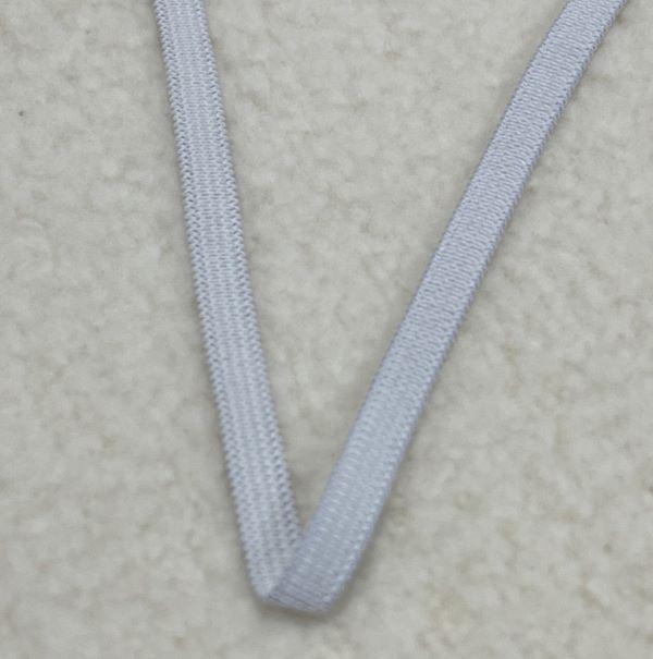 1/4" White Knit Elastic - Nature's Fabrics