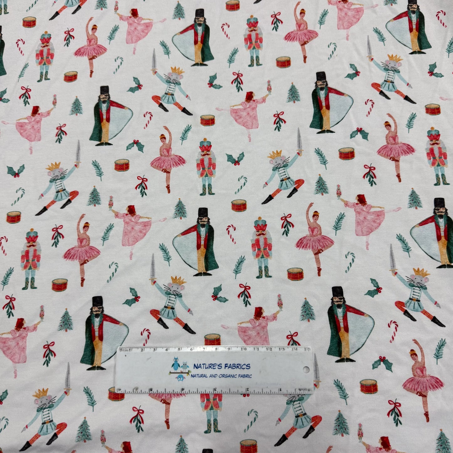 March of the Nutcracker on Bamboo/Spandex Jersey Fabric - 200 GSM