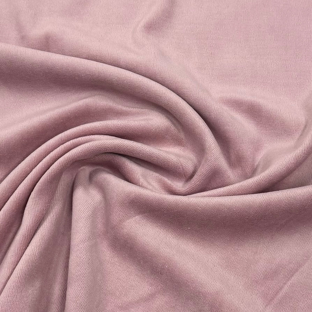 Dusty Rose Cotton Velour Fabric