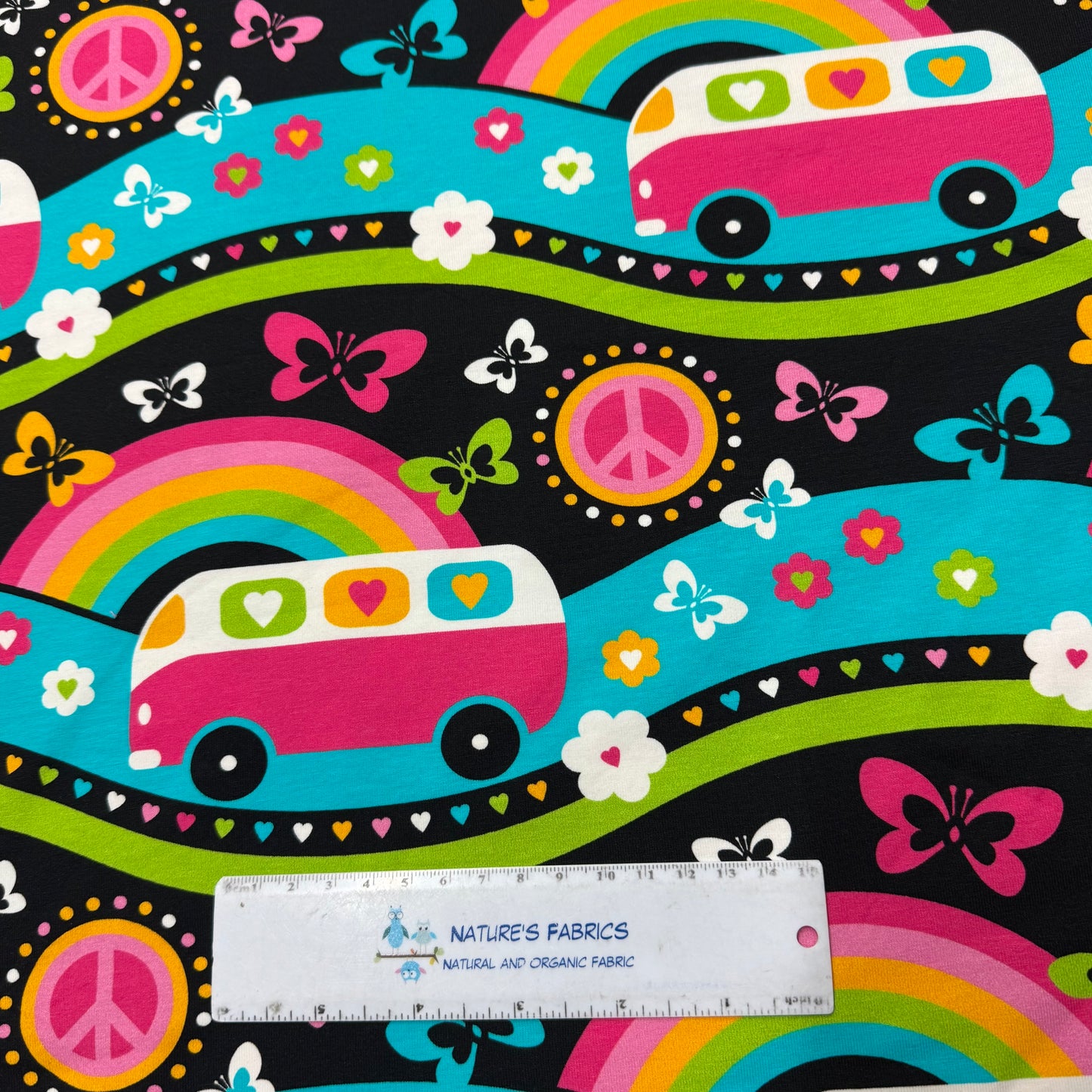 Hippie Day on Cotton/Spandex Jersey Fabric