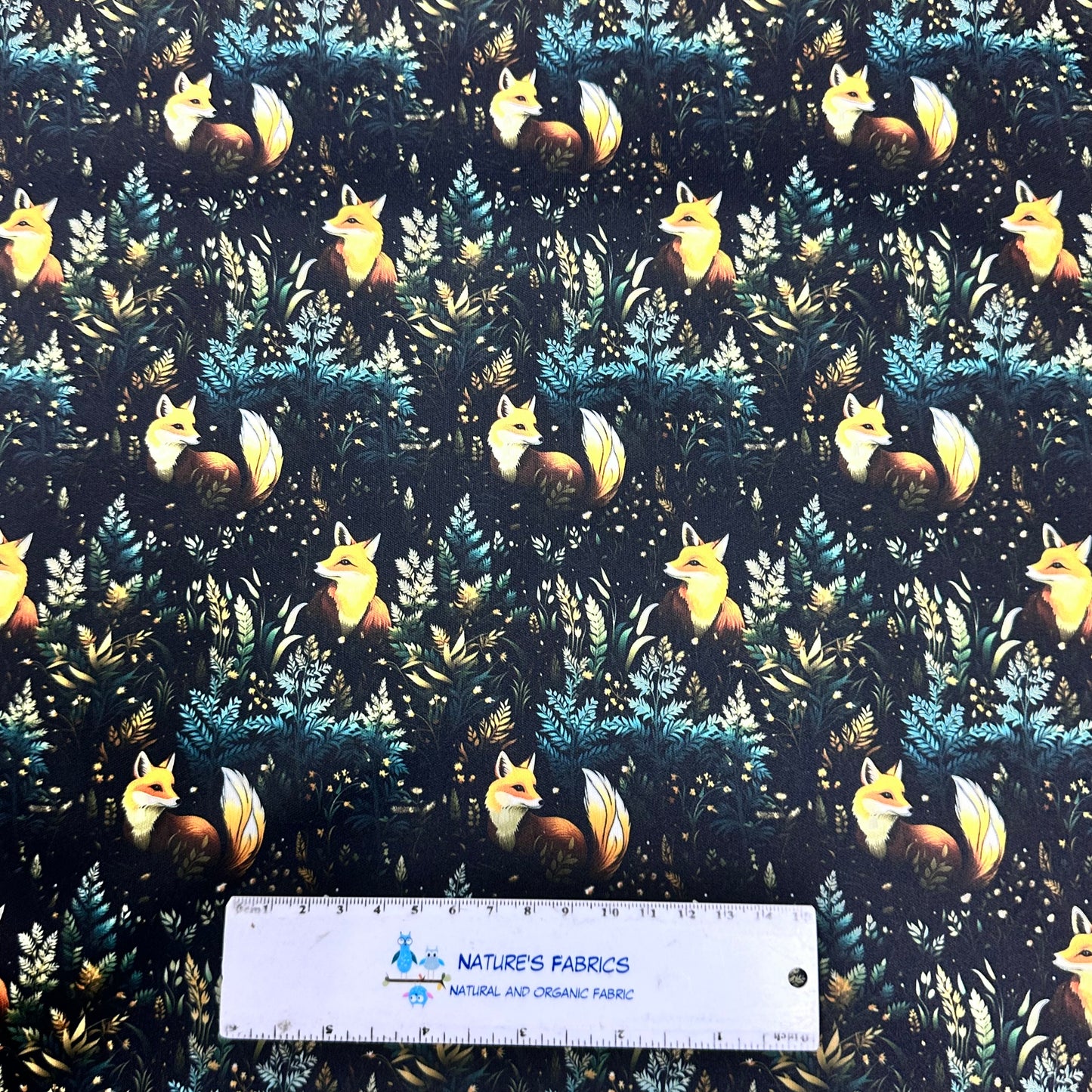 Cottage Foxes 1 mil PUL Fabric - Made in the USA