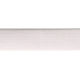 3/8" White Knit Elastic - Nature's Fabrics