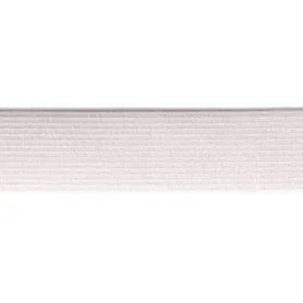 3/8" White Knit Elastic - Nature's Fabrics