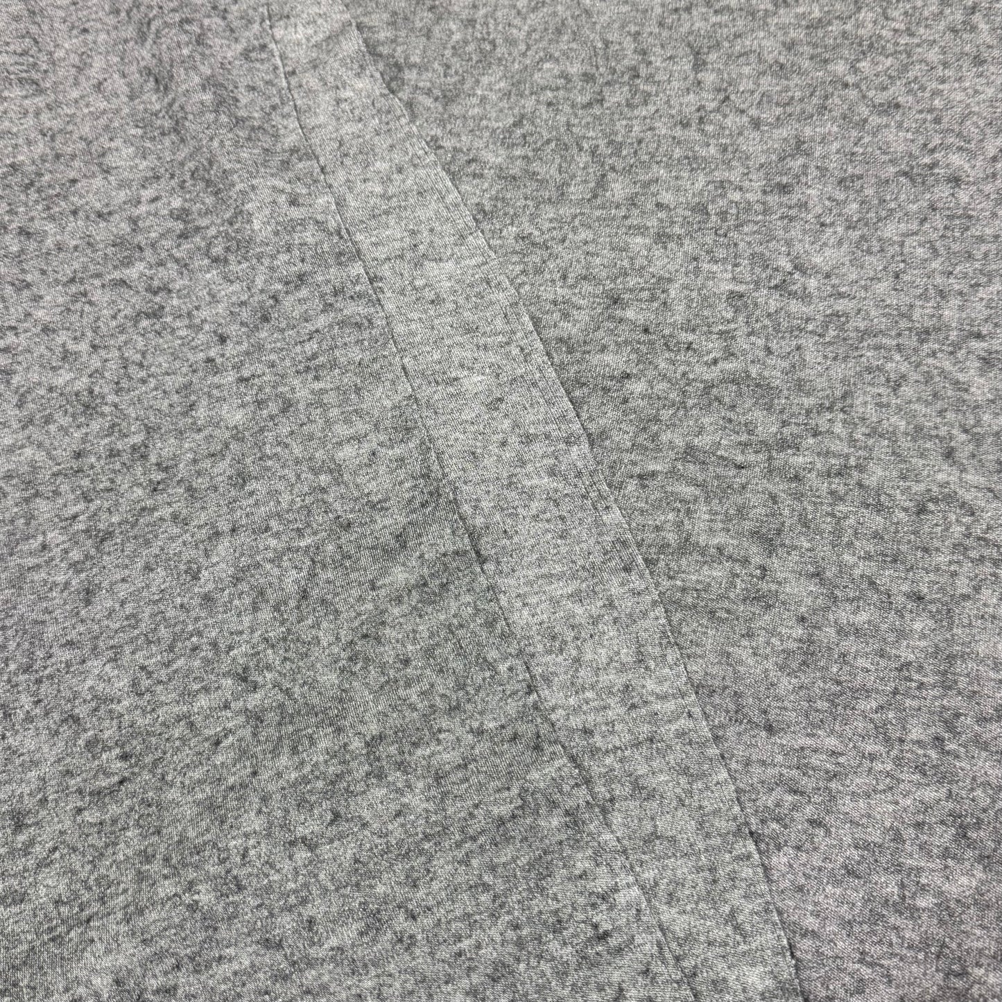 Gray Heather Merino Wool Blend Interlock Fabric