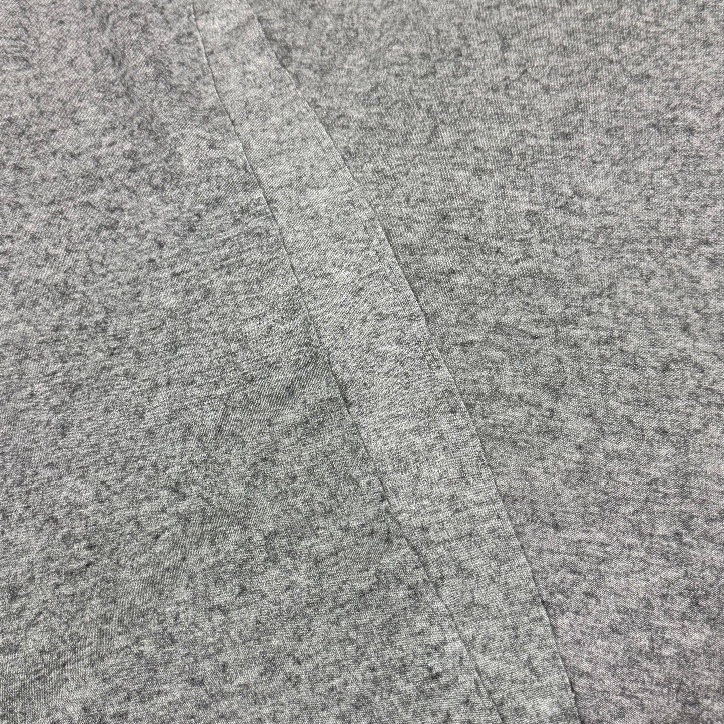 Gray Heather Merino Wool Blend Interlock Fabric