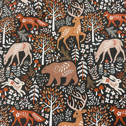 Critters on Organic Cotton Stretch French Terry Fabric