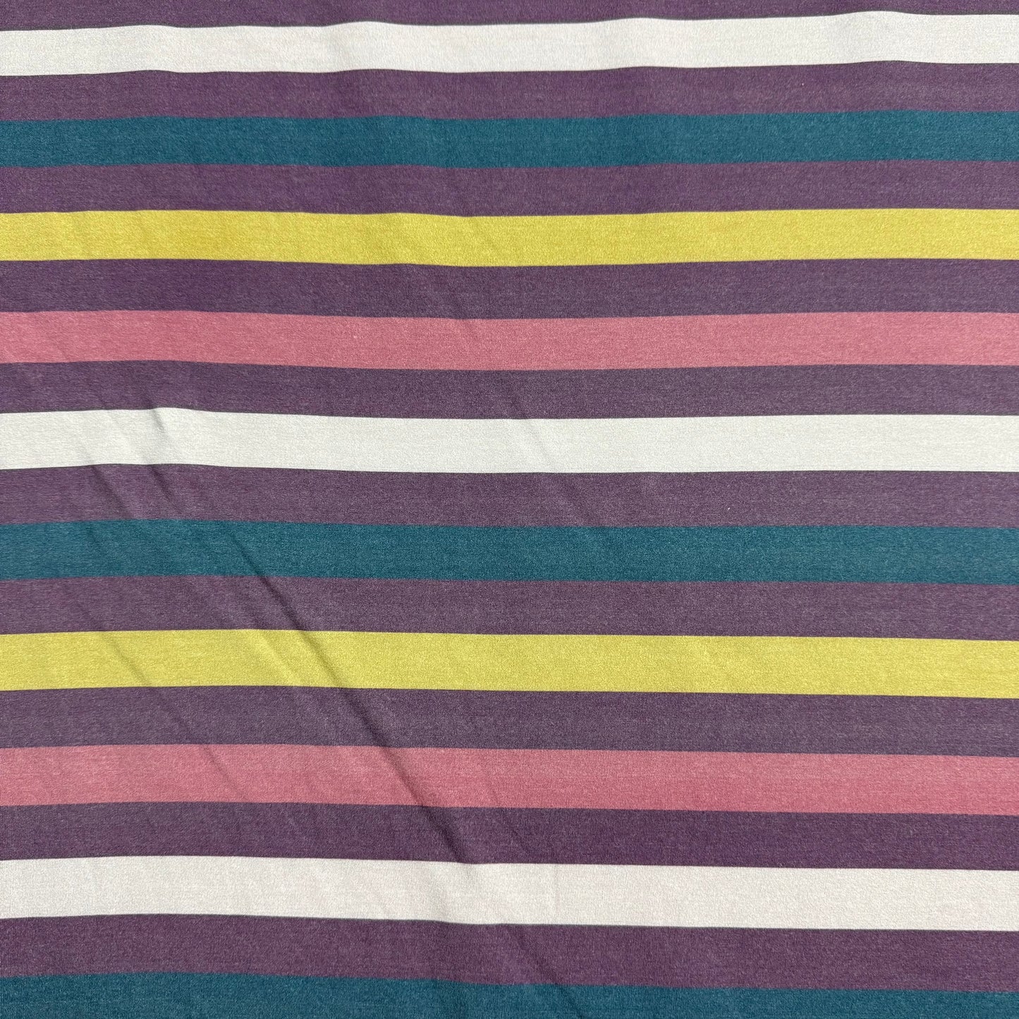 Dark Lavender Stripe on Bamboo/Spandex Jersey Fabric - 200GSM