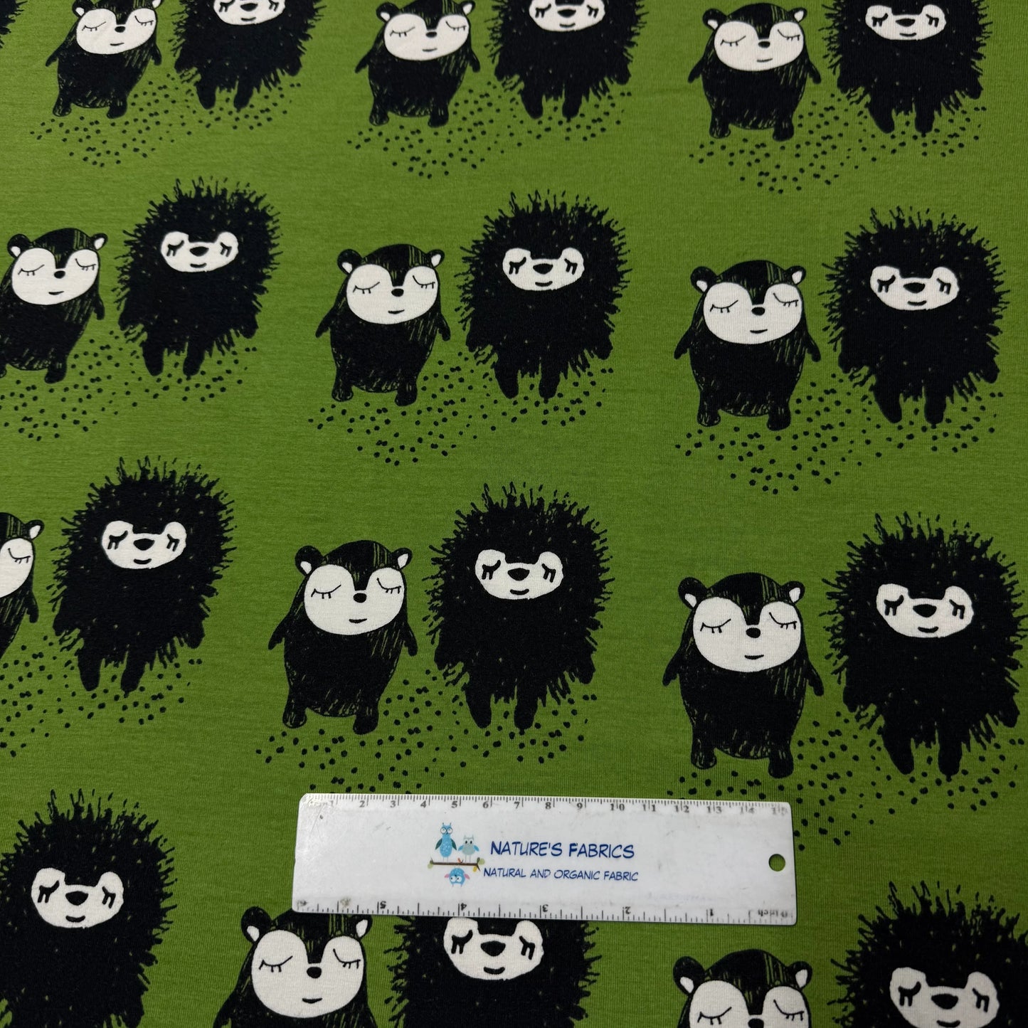 Siiri and Myyry on Forest Organic Cotton/Spandex Jersey Fabric