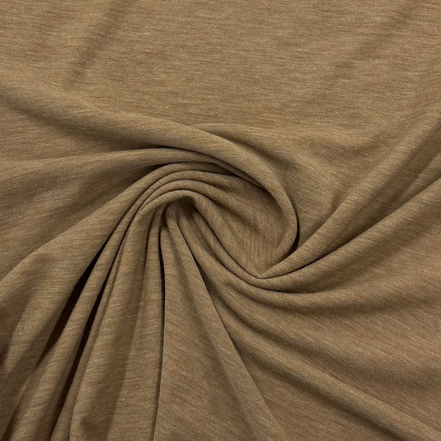 Sand Merino Wool/Spandex Jersey Fabric