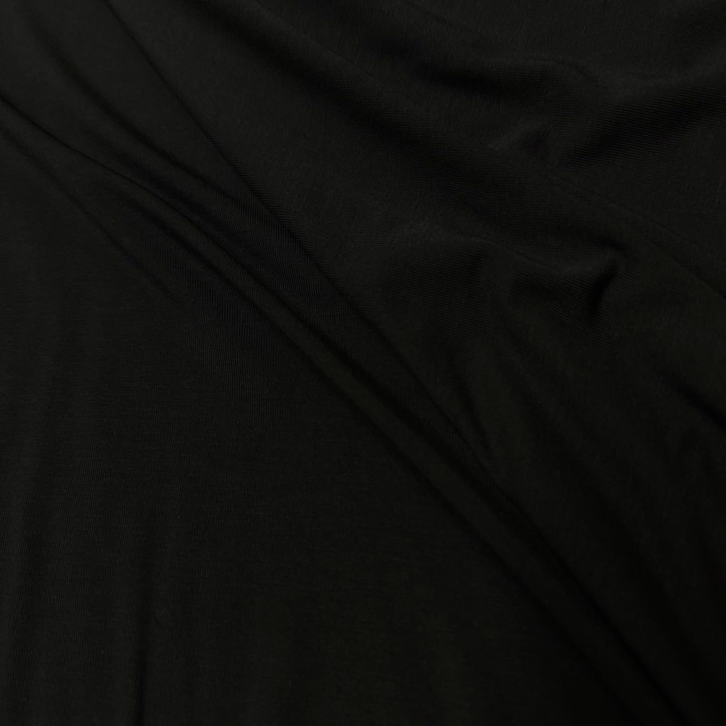 Black Bamboo/Spandex Jersey Fabric - 240 GSM