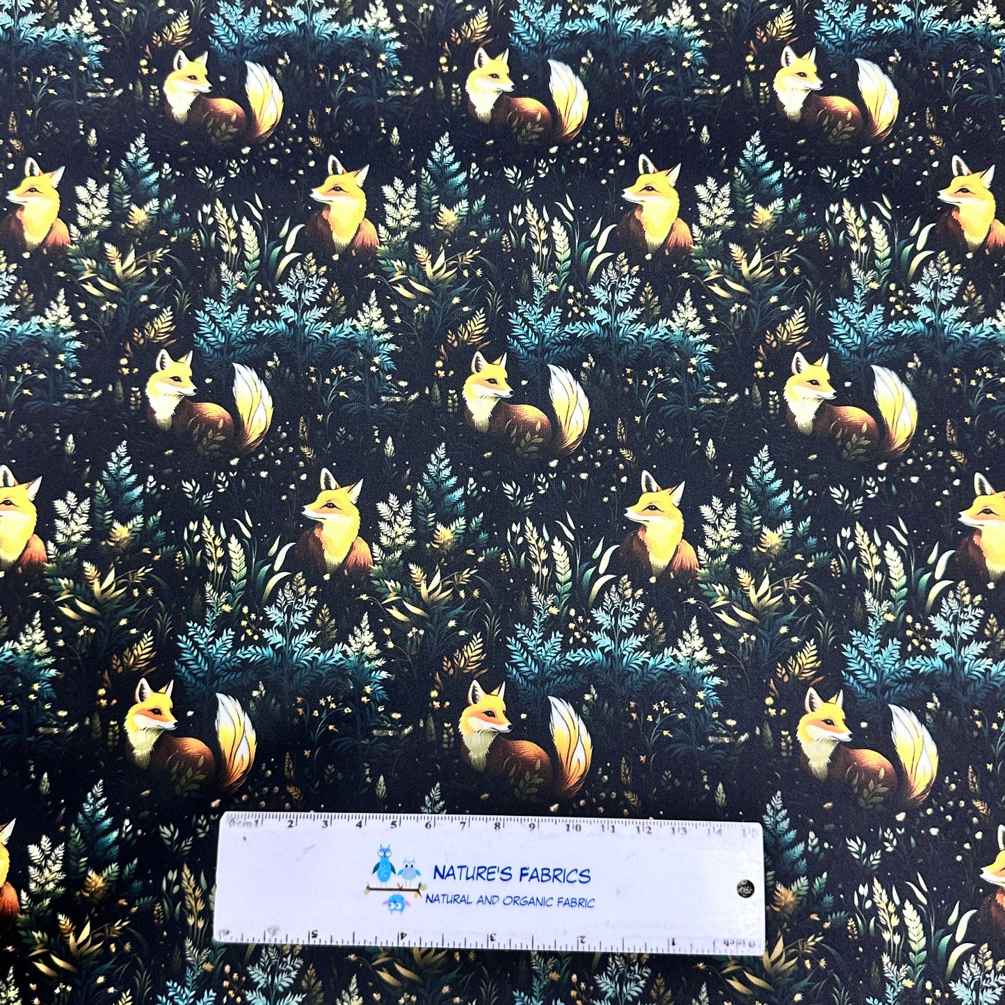 Cottage Foxes 1 mil PUL Fabric - Made in the USA