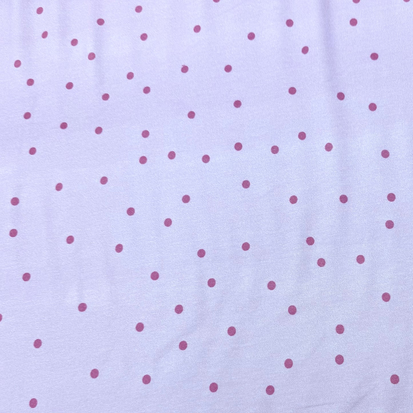 Rose Dots on Lavender Bamboo/Spandex Jersey Fabric - 200GSM