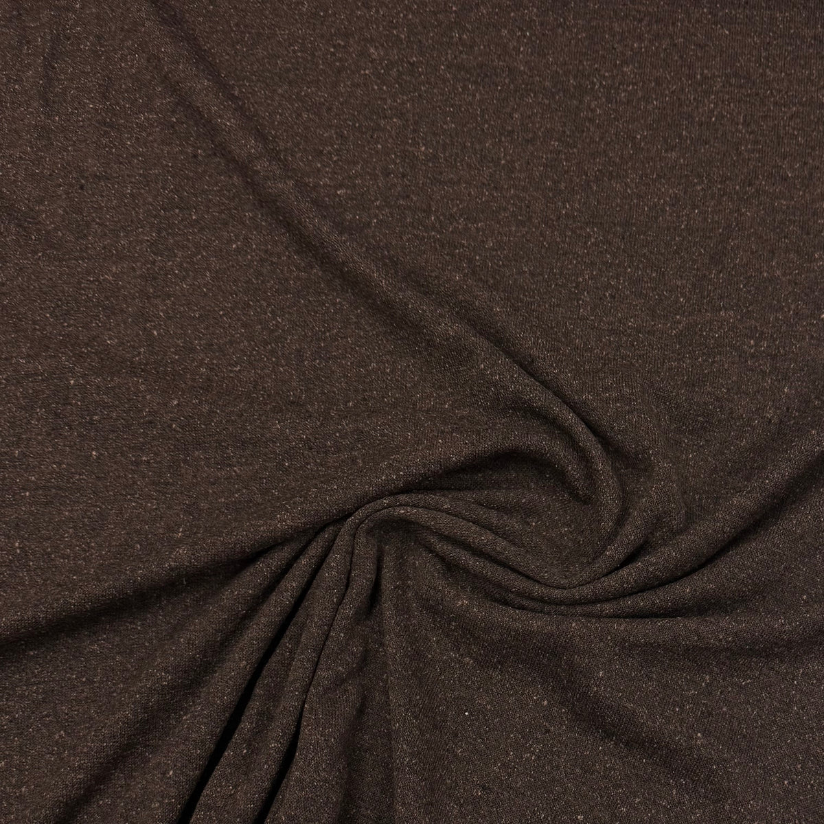 Chocolate Bark Merino Wool Silk Jersey Fabric