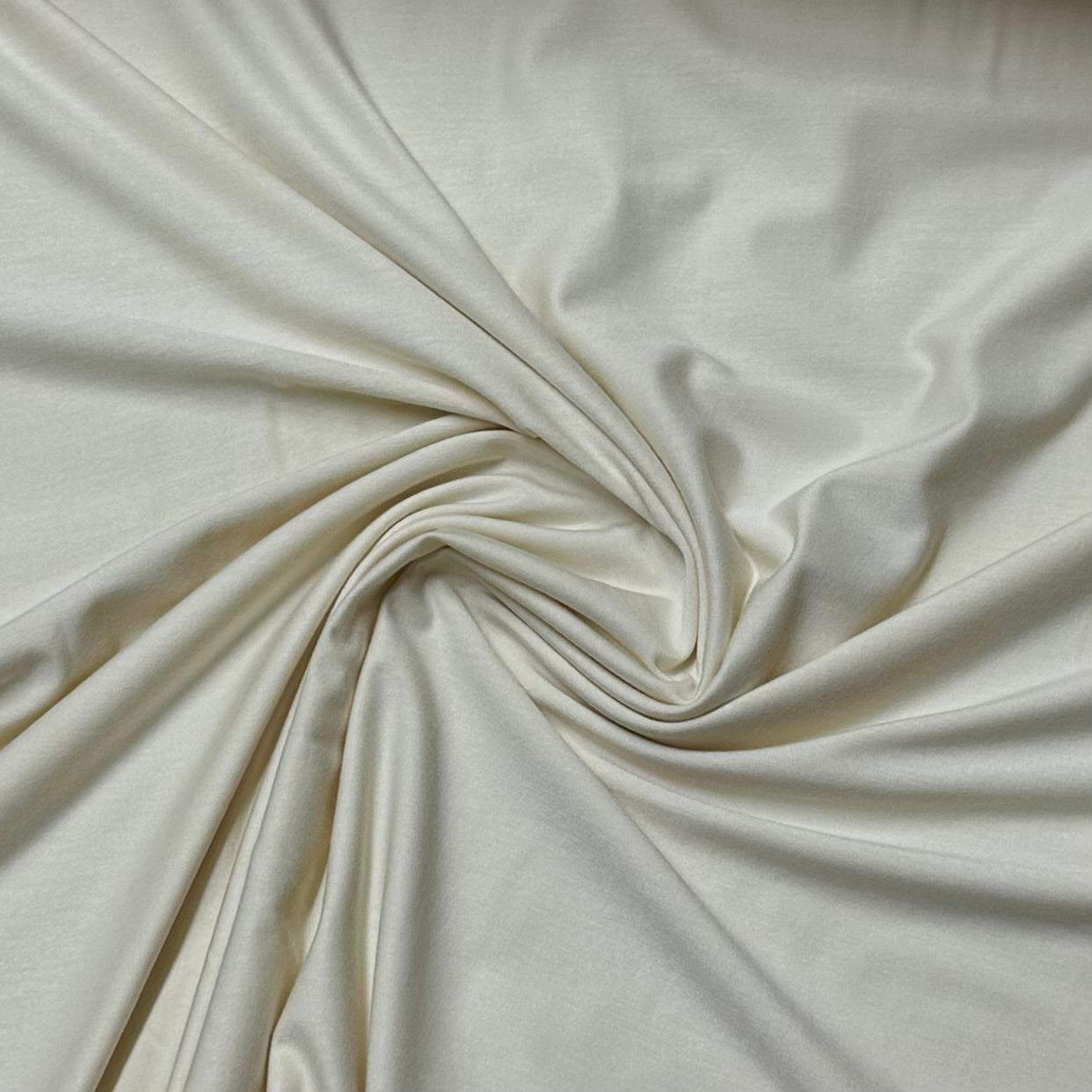 Ivory Bamboo/Spandex Jersey Fabric - 200 GSM
