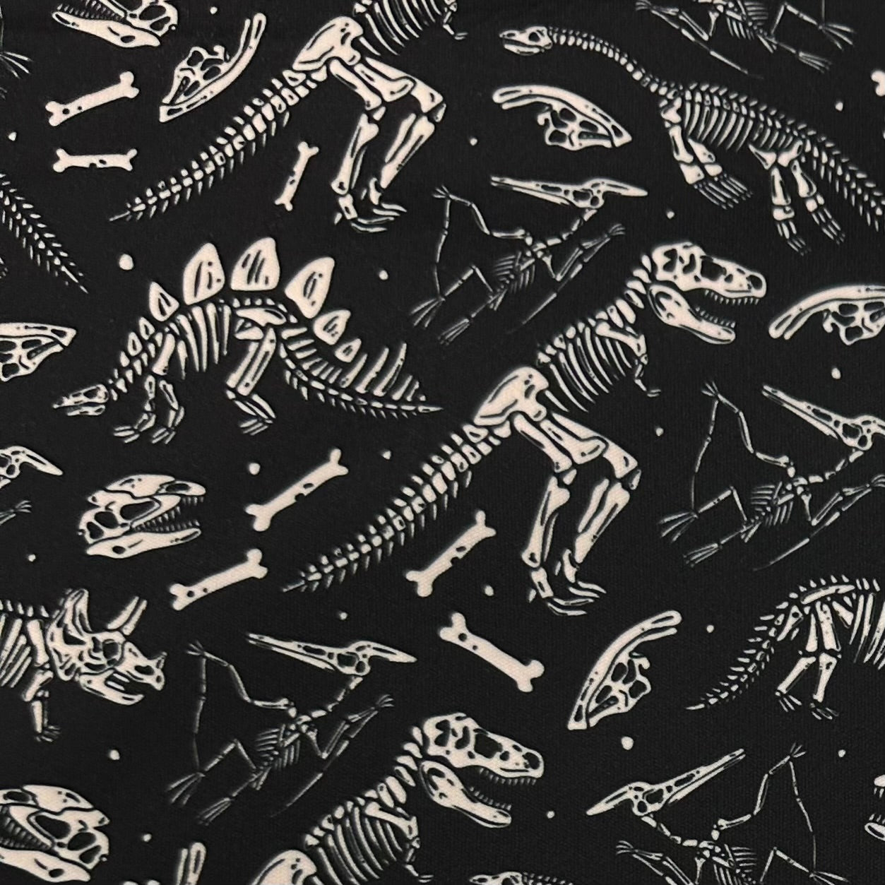 Dino Skeletons 1 mil PUL Fabric - Made in the USA