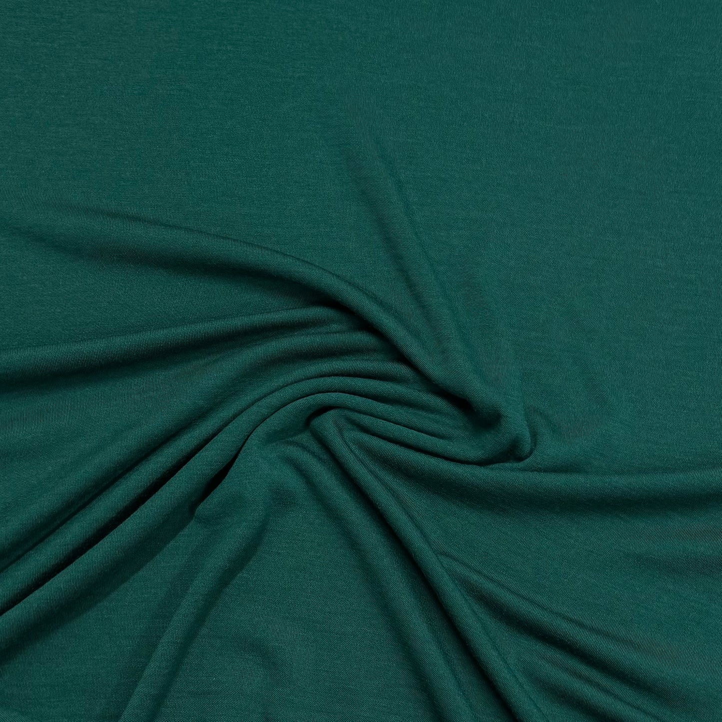 Bottle Green 100% Washable Merino Wool Interlock Fabric - Mulesing Free