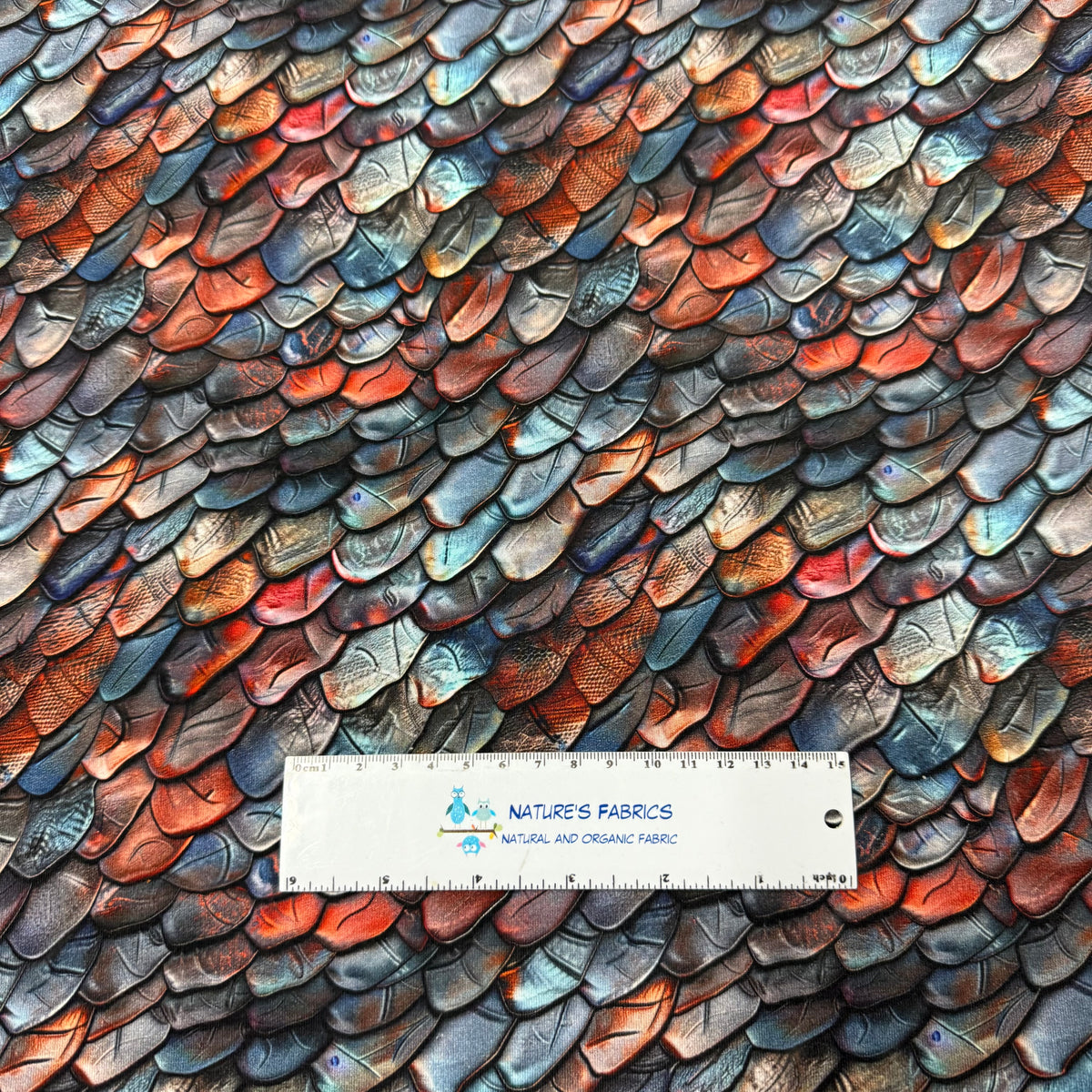 Mystic Dragon Scales Bamboo/Spandex Jersey Fabric