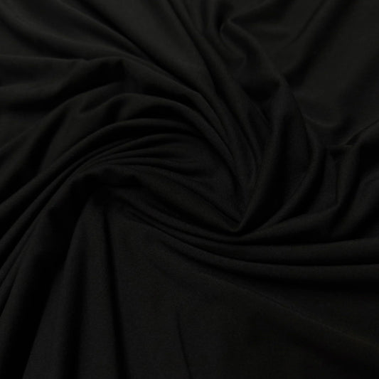 Draped black premium fabric from Nature's Fabrics