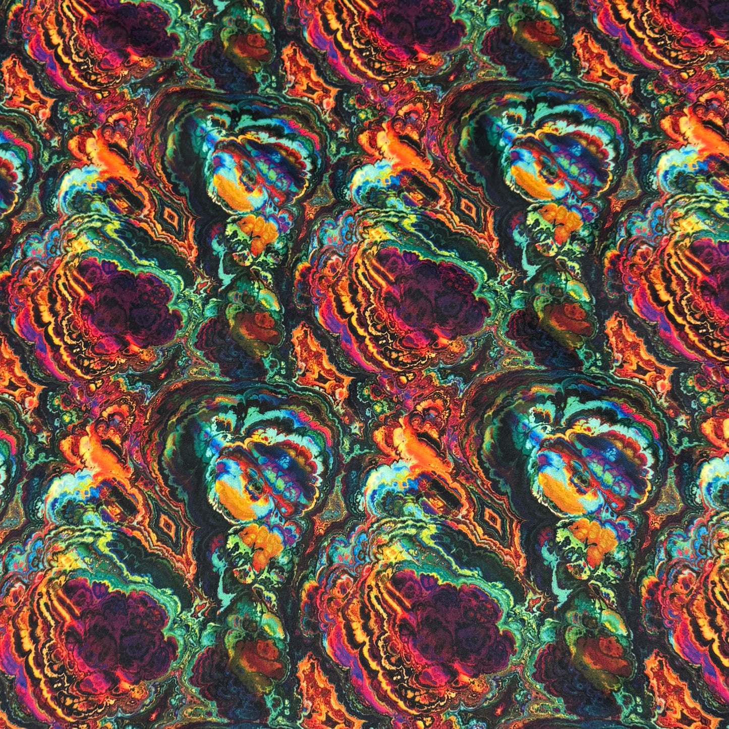 Rainbow Fractal 1 mil PUL Fabric - Made in the USA