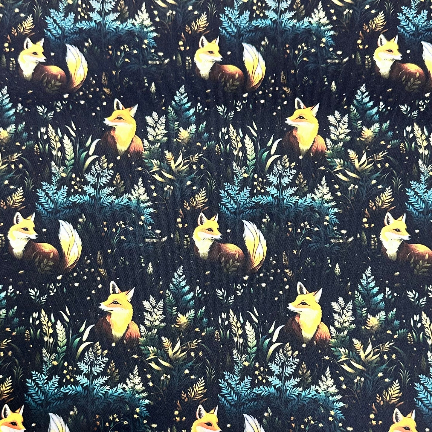 Cottage Foxes 1 mil PUL Fabric - Made in the USA