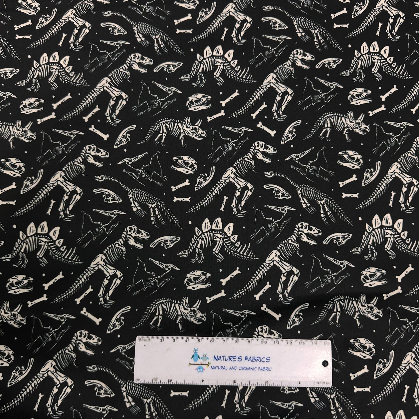 Dino Skeletons 1 mil PUL Fabric - Made in the USA