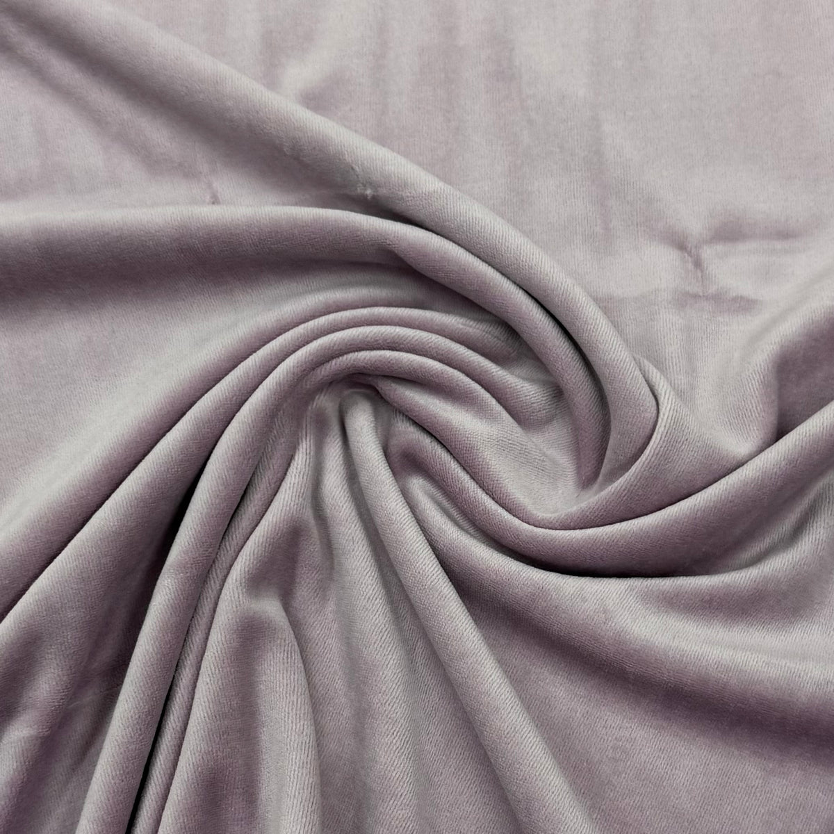 Dusty Lilac Cotton Velour Fabric