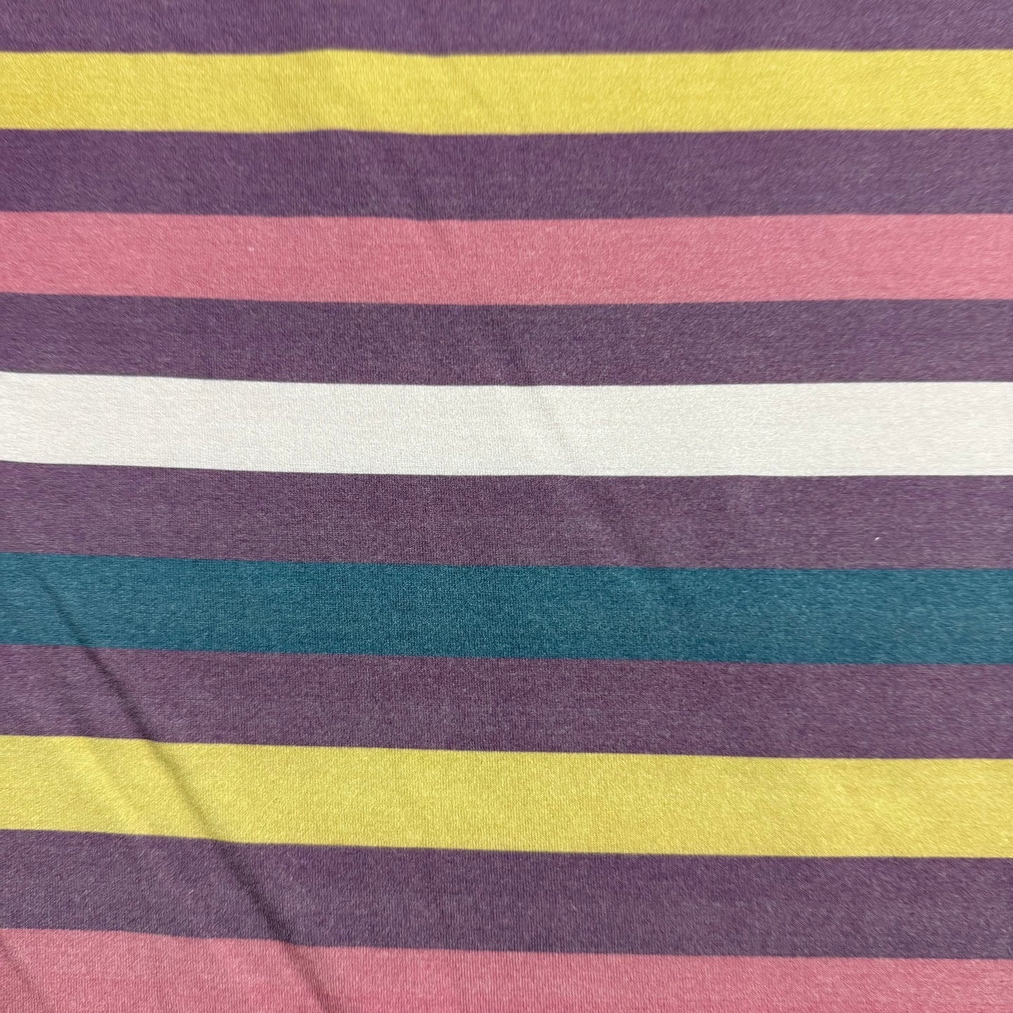 Dark Lavender Stripe on Bamboo/Spandex Jersey Fabric - 200GSM