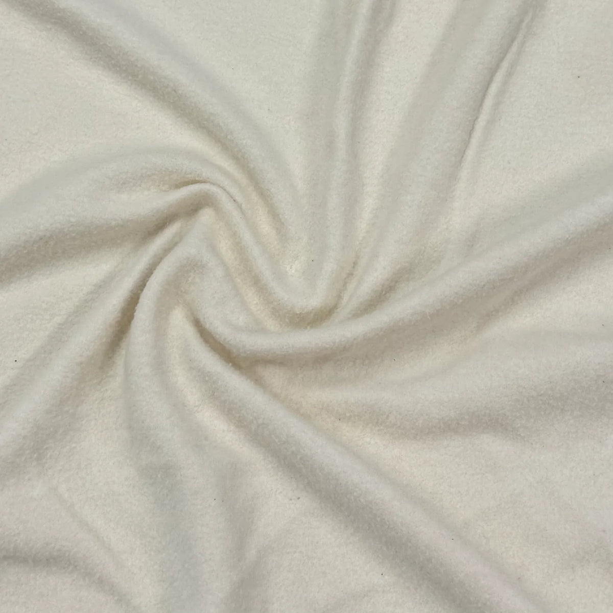 Close-up of swirled white premium natural fabric from Nature's Fabrics