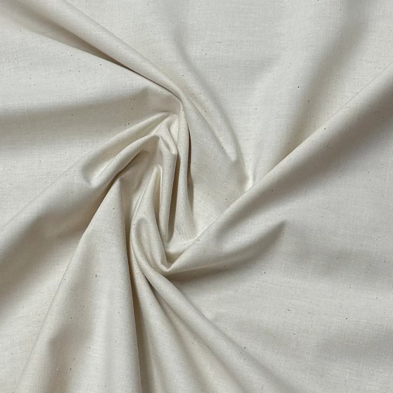 Nature's Fabrics organic cotton fabric by the yard, soft natural texture with subtle weave details