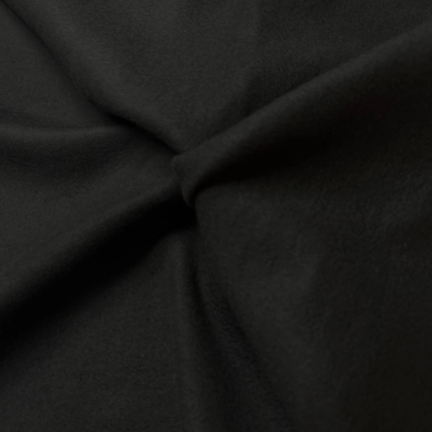 Black Cotton Fleece Fabric - 560GSM