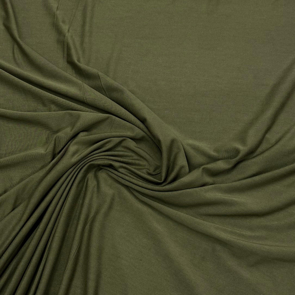 Olive Bamboo/Spandex Jersey Fabric - 250 GSM by Telio