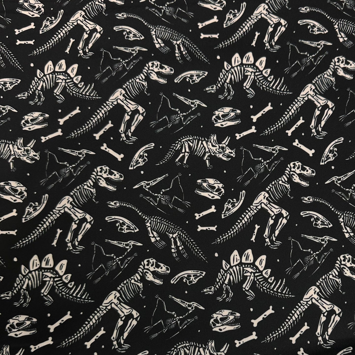 Dino Skeletons 1 mil PUL Fabric - Made in the USA