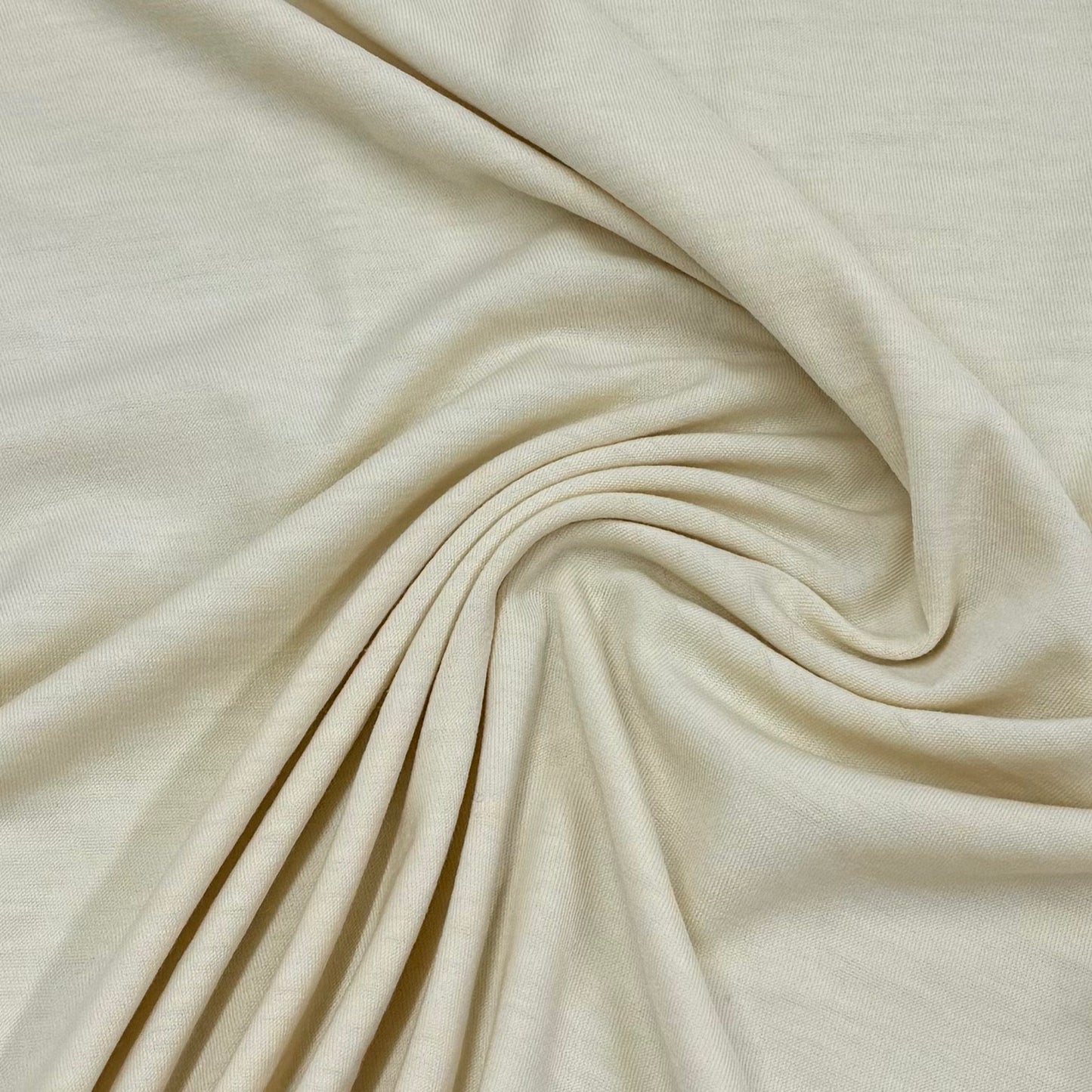 Natural 97% Organic Merino Wool and 3% Spandex Jersey Fabric