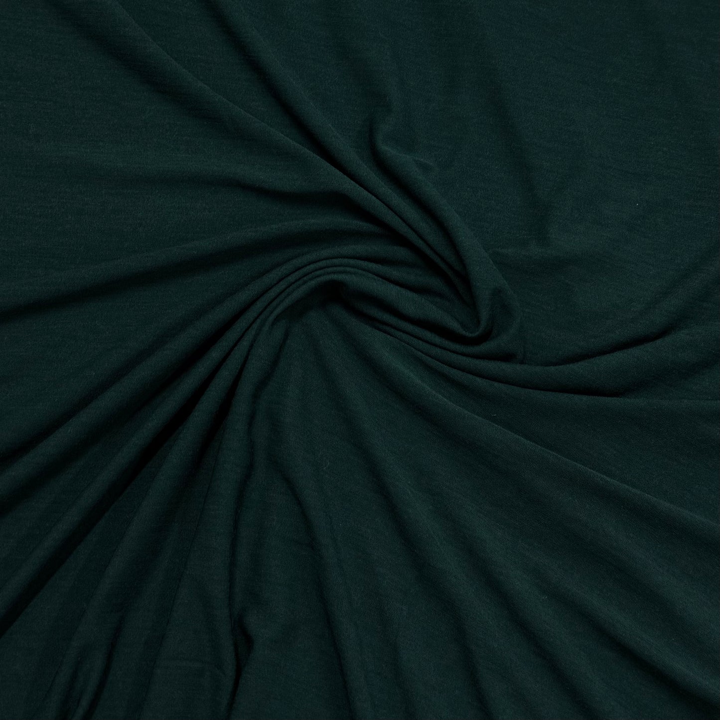 Forest Green Superfine Merino Wool Jersey Fabric