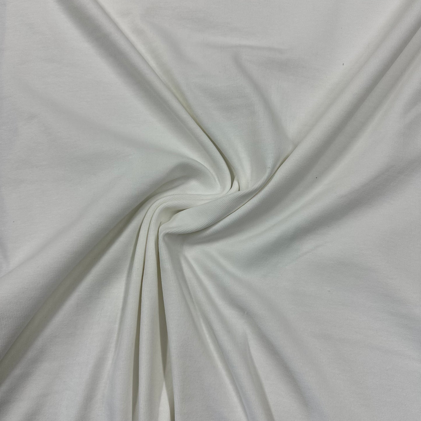 Off-White Organic Cotton/Spandex Jersey Fabric- 180 GSM - Knit in the USA