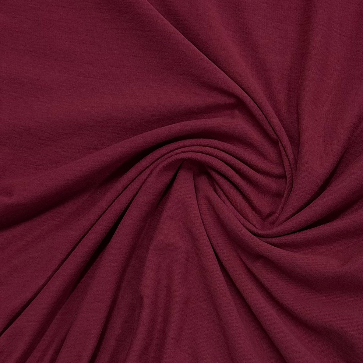 Burgundy Organic Cotton Jersey Fabric - 130 GSM - Grown in the USA