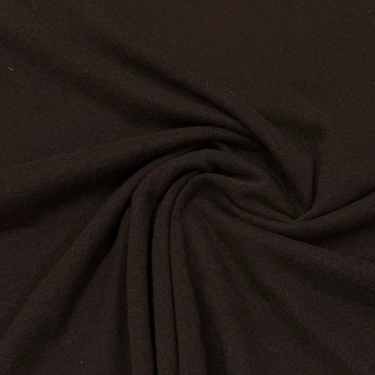 Dark brown organic cotton fabric swirled texture by Nature's Fabrics