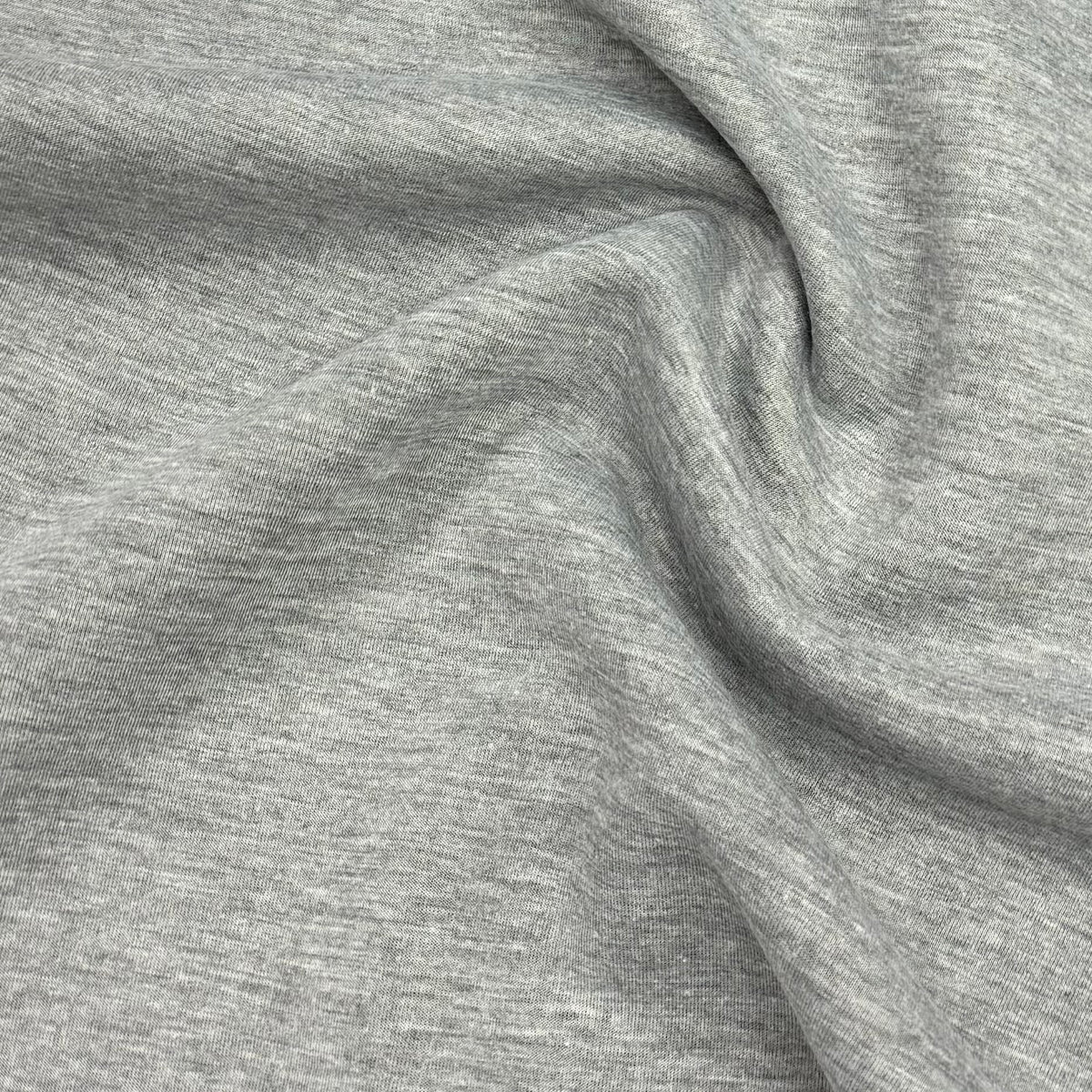 Medium Gray Heather Boiled Wool Fabric