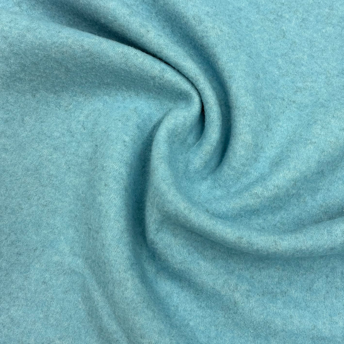 Ocean Blue Boiled Wool Fabric