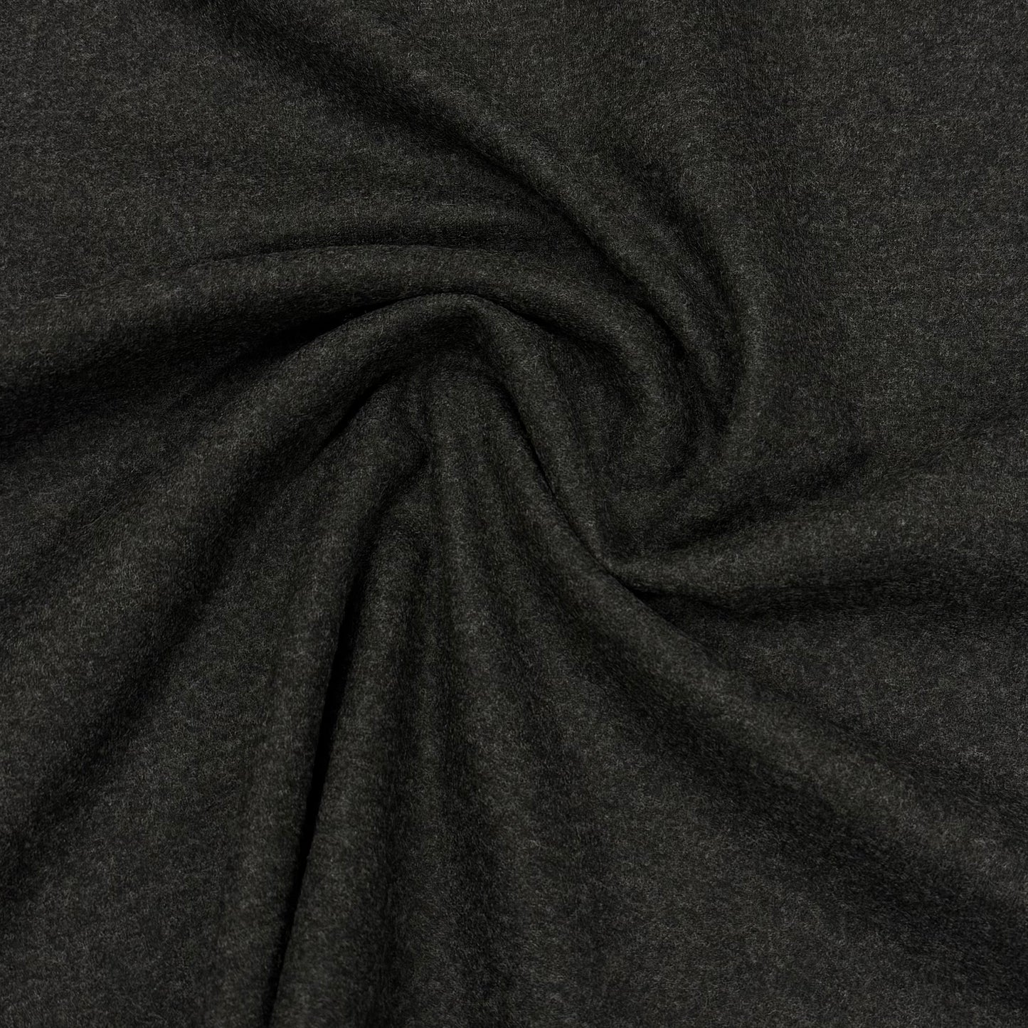 Charcoal Boiled Wool Fabric