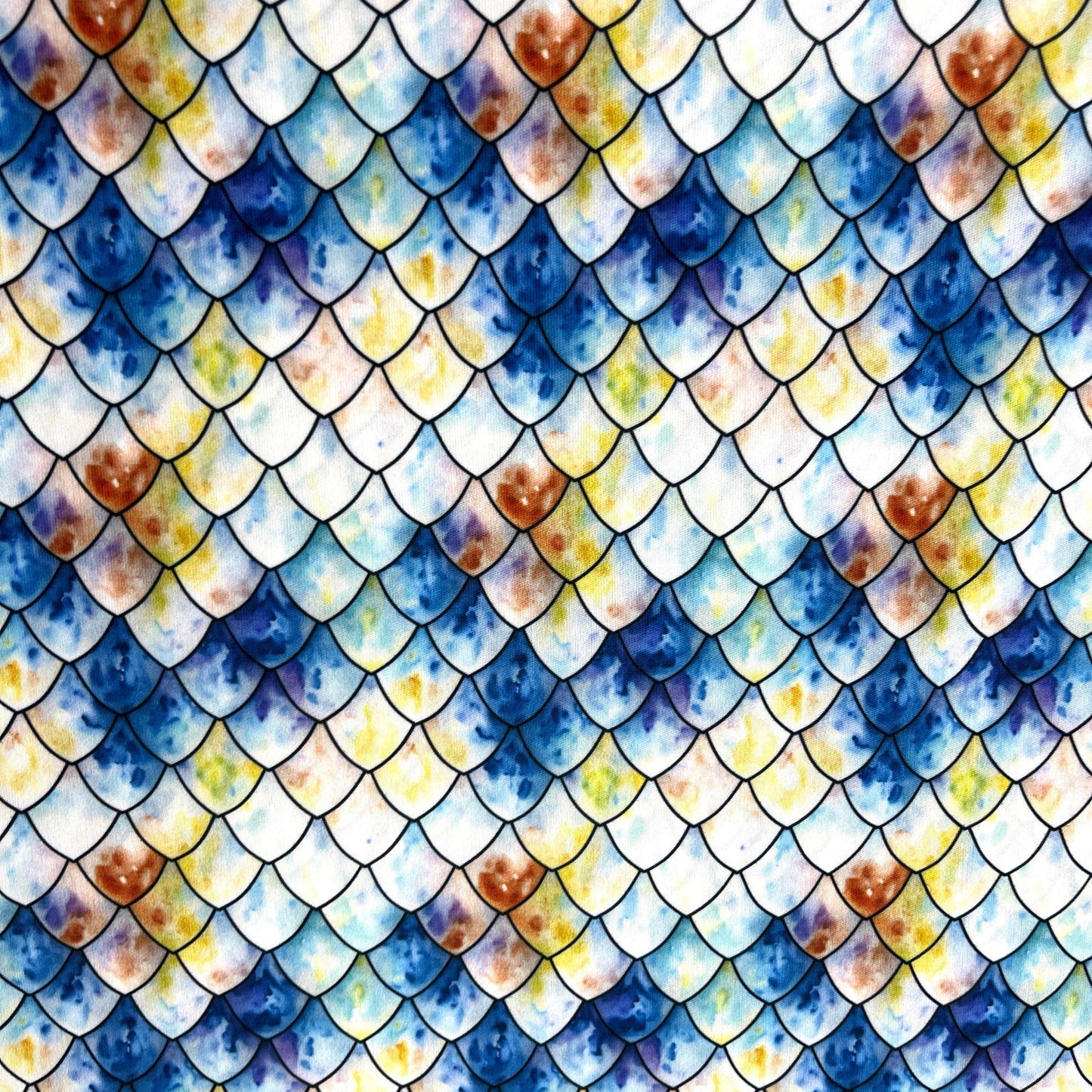 Acid Wash Dragon Scales 1 mil PUL Fabric - Made in the USA - Nature's Fabrics