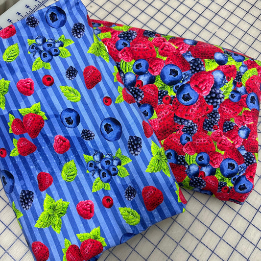 Berry Toss Cotton/Spandex Jersey Fabric Bundle #1006 - Nature's Fabrics