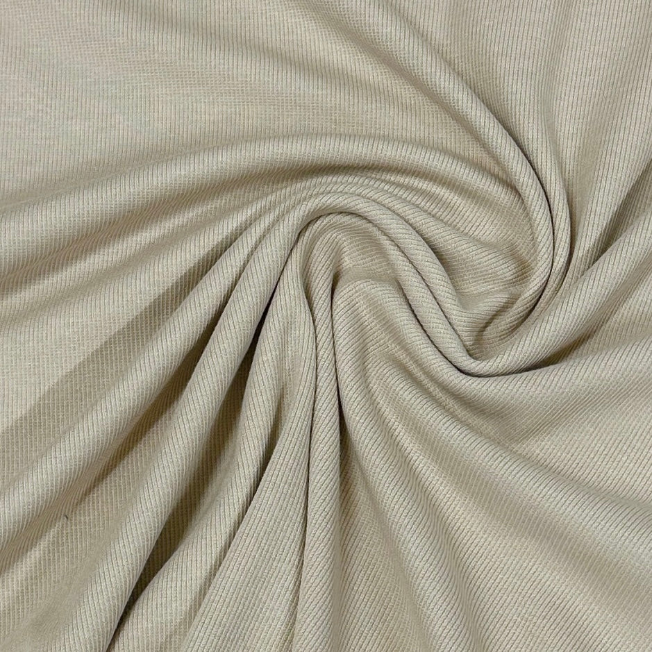 Biscotti Organic Cotton/Spandex Rib Knit Fabric - 2x2 - Nature's Fabrics