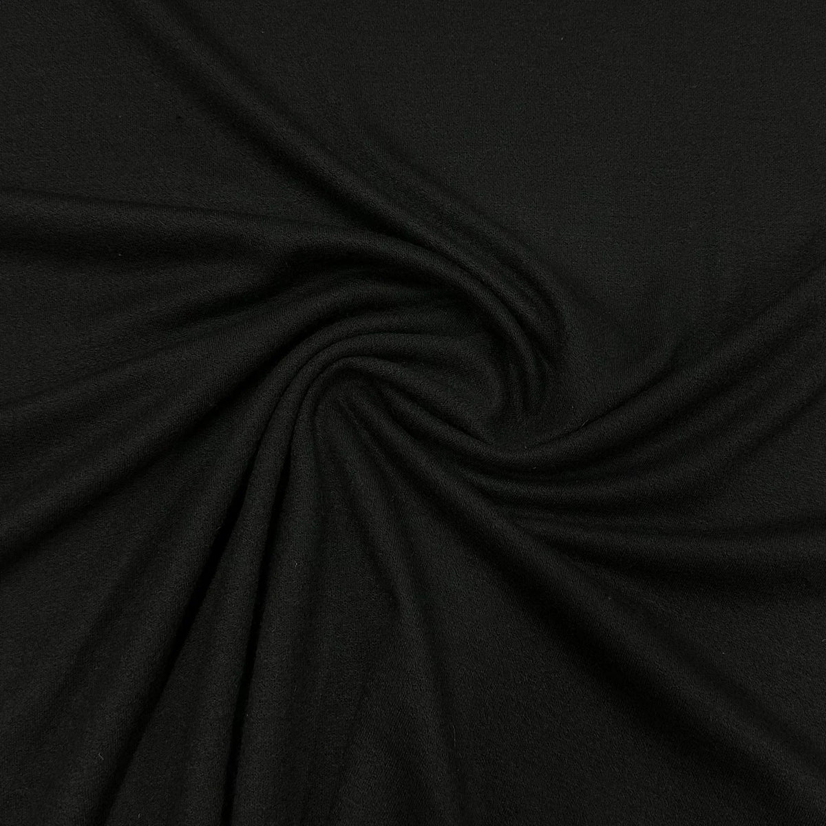 Black 100% Merino Wool Jersey Fabric - 190 GSM - Nature's Fabrics
