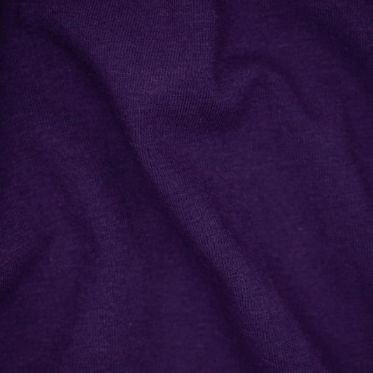 Bright Purple Organic Cotton/Spandex Jersey Fabric - 200 GSM - Grown in the USA - Nature's Fabrics