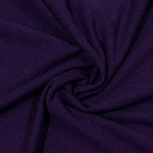 Brightest Plum Heavy Organic Cotton French Terry Fabric - Grown in the USA - Nature's Fabrics